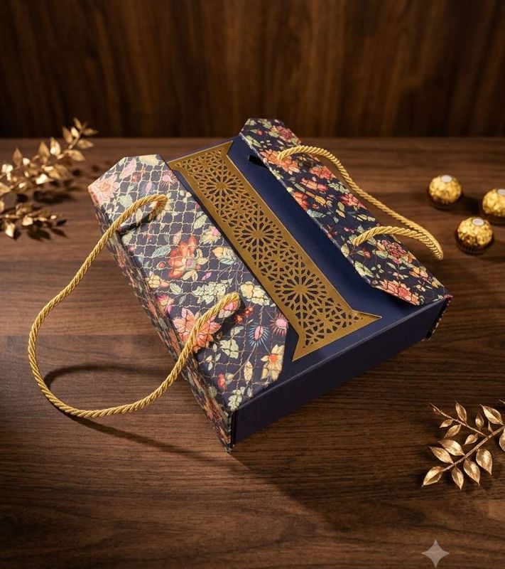 Magnetic Floral Hamper Box with 4 jars